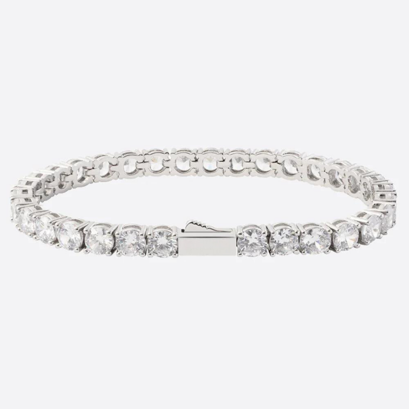 MOISSANITE TENNIS BRACELET. - 5MM 925 SILVER