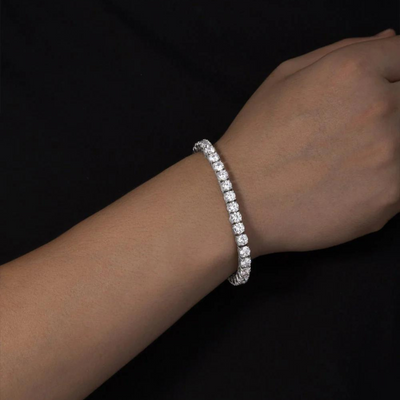 MOISSANITE TENNIS ARMBAND. - 5MM 925 ZILVER