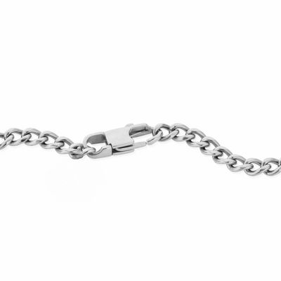 CUBAANSE LINK ARMBAND (ZILVER) 4MM