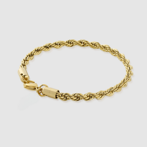 ROPE BRACELET (18K GOLD) 6MM