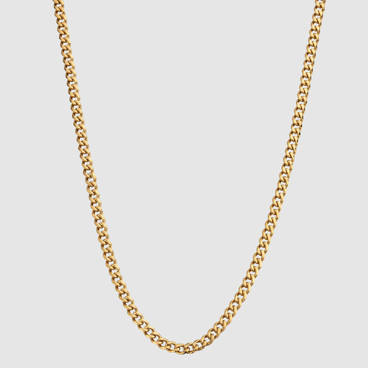 CUBAANSE KETTING (18K GOUD) 4MM