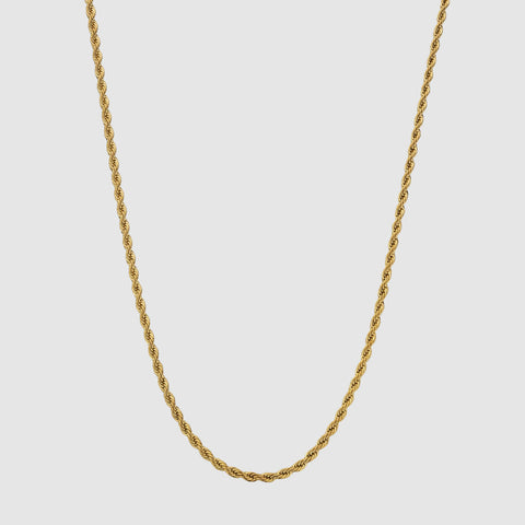 ROPE CHAIN (18K GOLD) 3MM