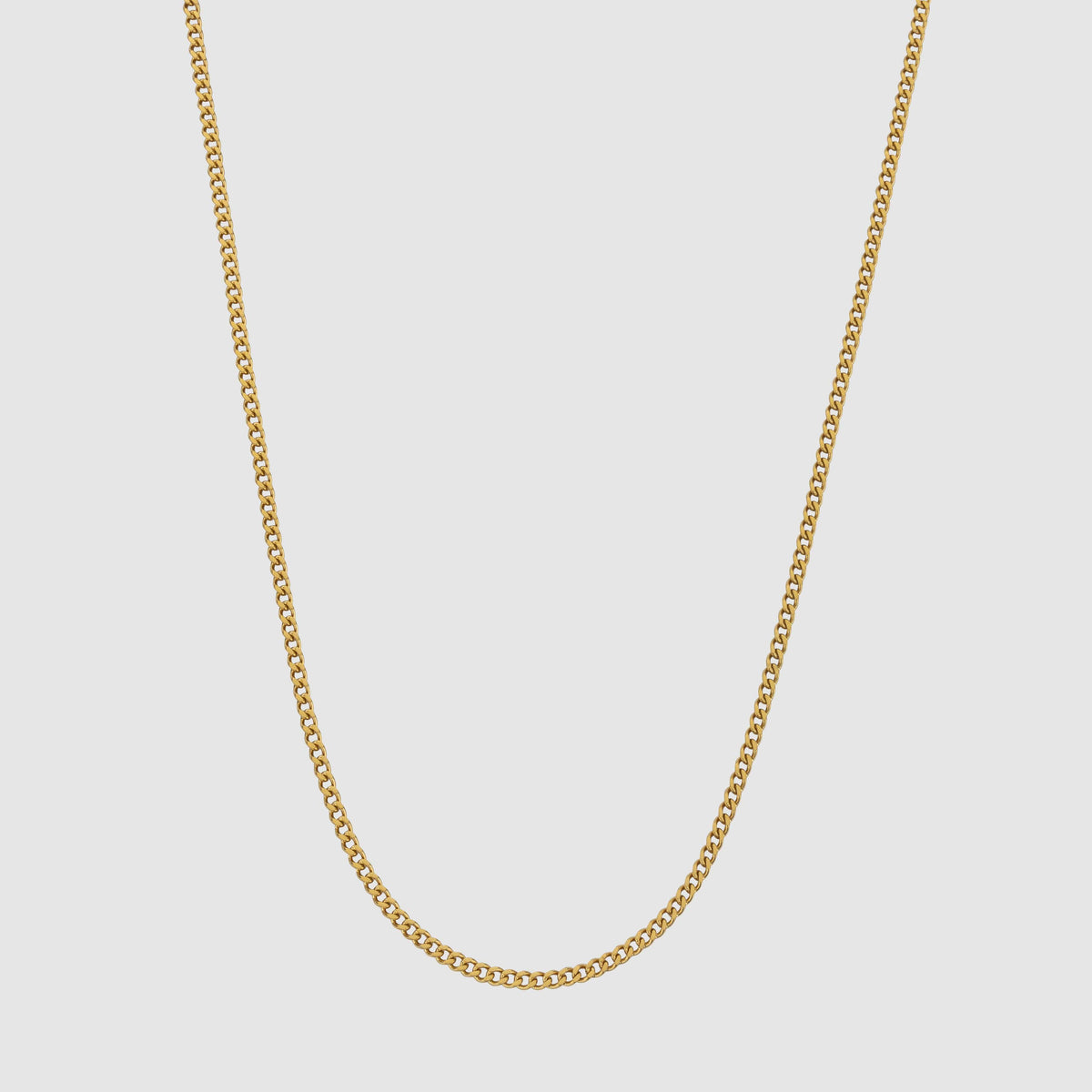 CUBAANSE KETTING (18K GOUD) 2MM