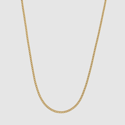 CUBAN LINK CHAIN (18K GOLD) 2MM