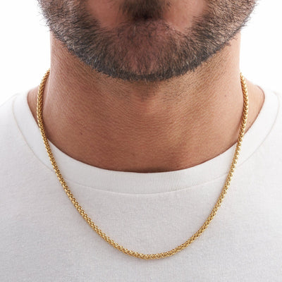 WHEAT CHAIN (18k Gold) 3MM