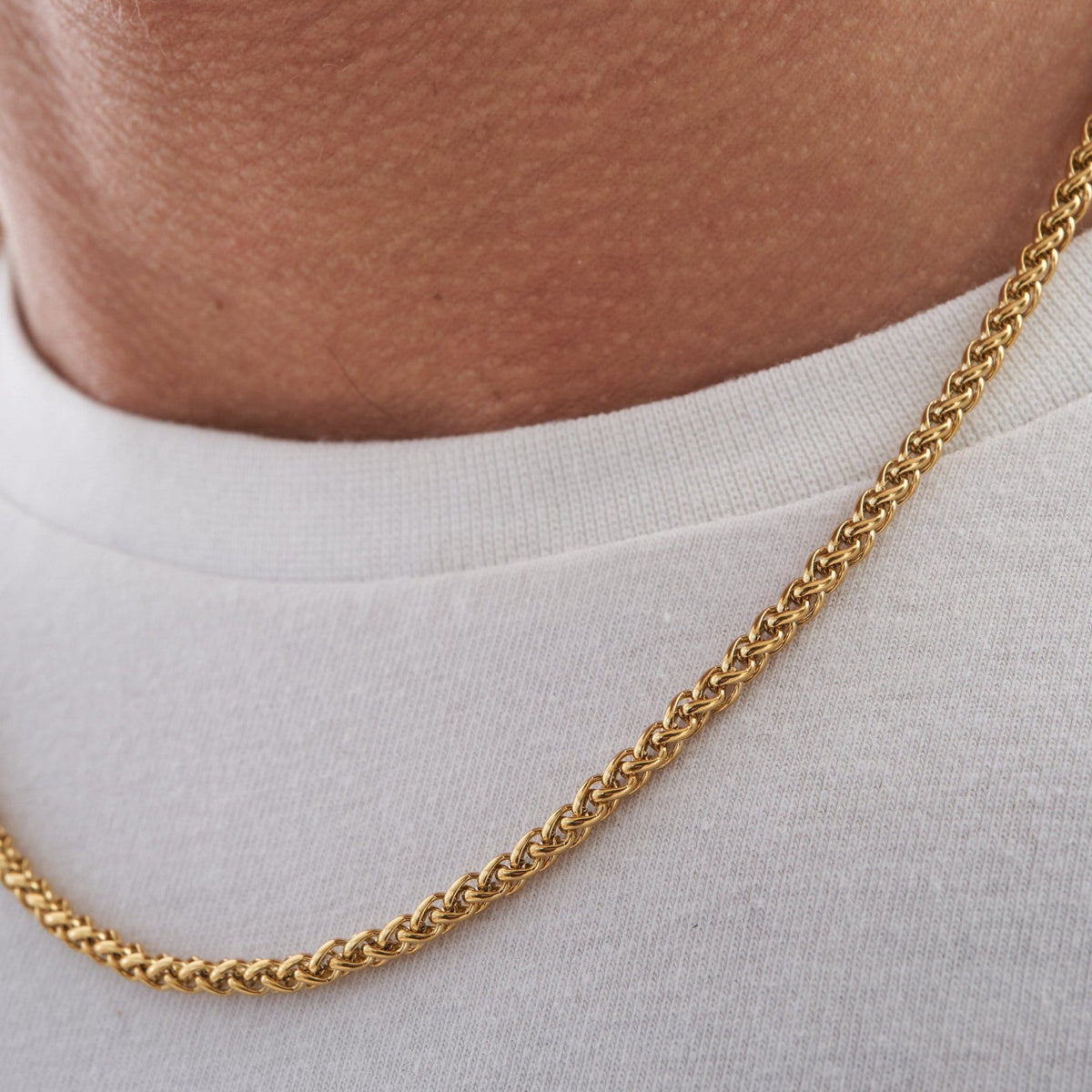 WHEAT CHAIN (18k Gold) 3MM