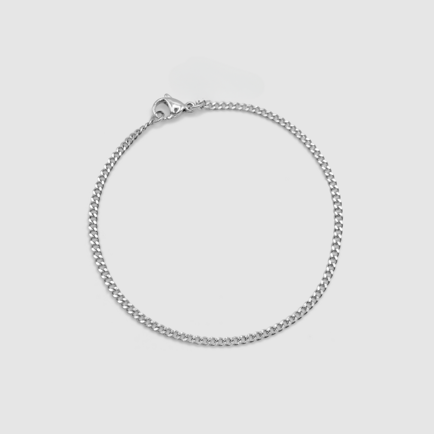 CUBAN LINK BRACELET (SILVER) 2MM