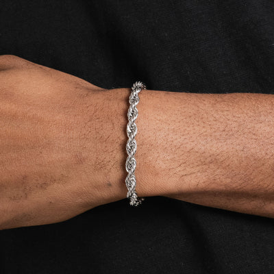 ROPE BRACELET (SILVER) 6MM