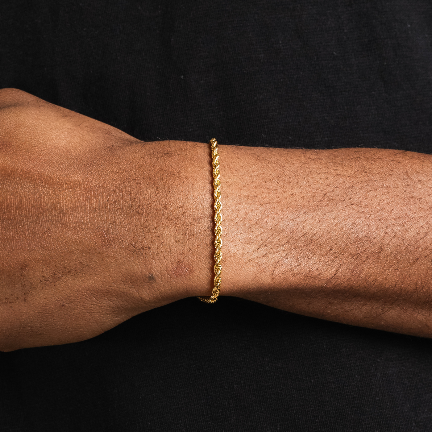 ROPE BRACELET (18K GOLD) 3MM