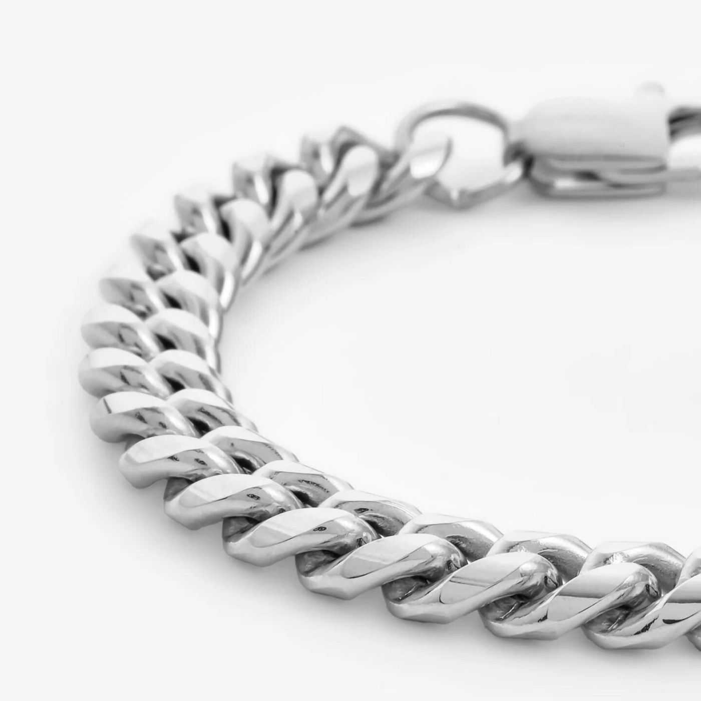 CUBAN LINK BRACELET (SILVER) 8MM