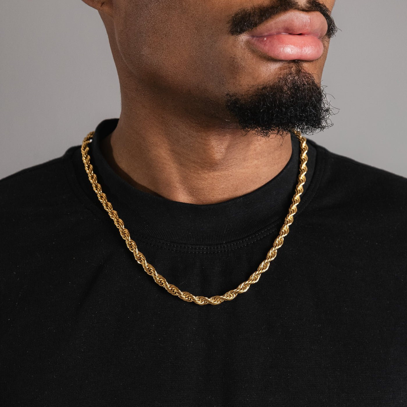 ROPE CHAIN (18K GOLD) 6MM