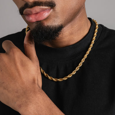 ROPE CHAIN (18K GOLD) 6MM